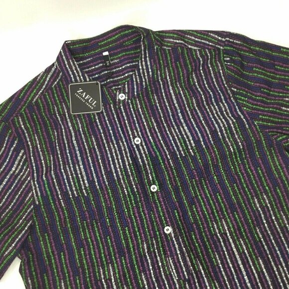 Zaful Forever Young NWT Top Blouse Size M Short Sleeve Longer Back Black Print - Picture 6 of 9